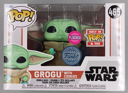 465 Grogu (with Cookies) Flocked Star Wars Funko POP Funko
