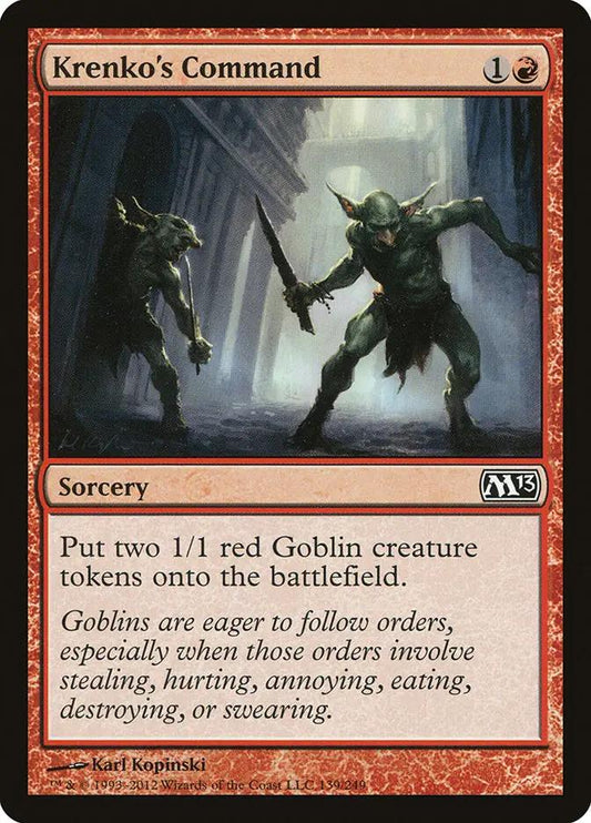 139 - Krenko's Command - Magic 2013 - Normal - Magic: The Gathering Card