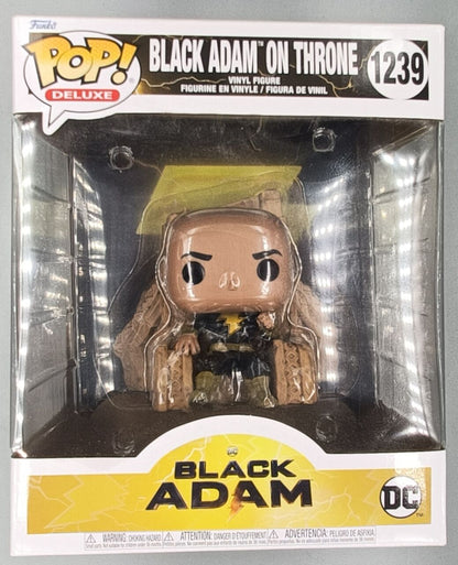 1239 Black Adam on Throne - Deluxe Movies Black Adam Funko POP - Box Damaged Funko