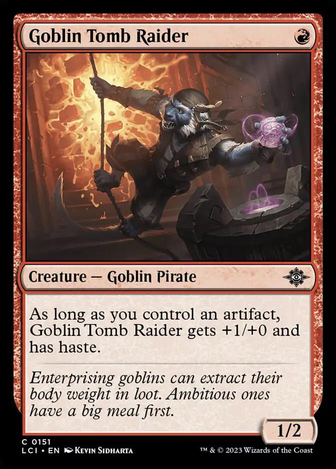 151 - Goblin Tomb Raider - The Lost Caverns of Ixalan - Normal - Magic: The Gathering Card