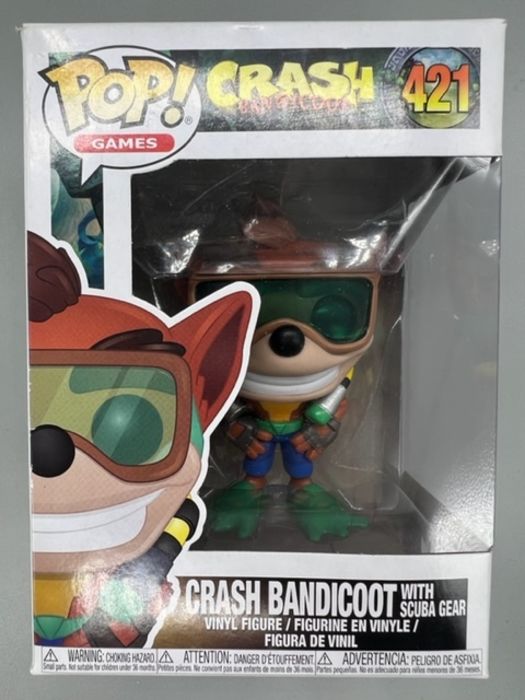421 Crash Bandicoot (with Scuba Gear) Crash Bandicoot Box Damaged Funko POP