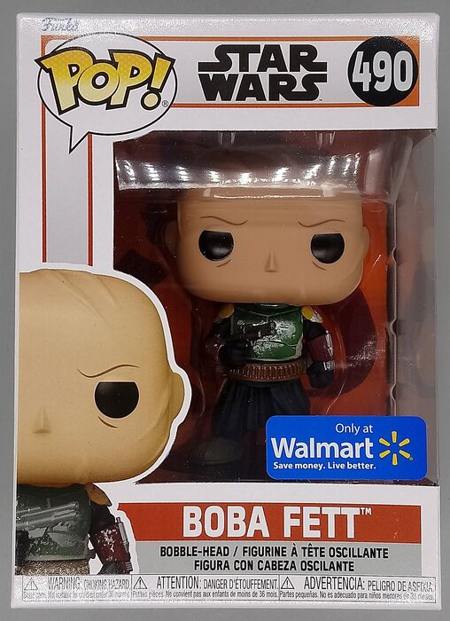 490 Boba Fett (w/o Helmet) - Star Wars The Mandalorian Funko POP - Brand New Funko