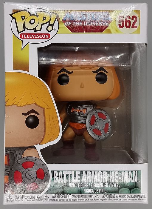 562 Battle Armor He-Man - Masters of the Universe Box Damaged Funko POP