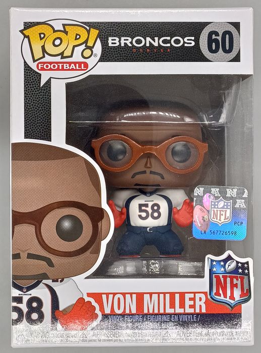 60 Von Miller (White) - NFL Denver Broncos Funko POP