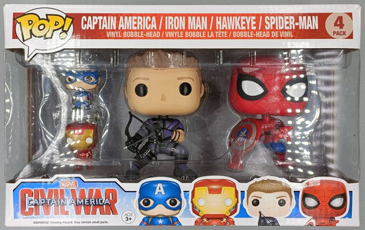 [4 Pack] Captain America / Iron Man / Hawkeye / Spider-Man P Funko POP