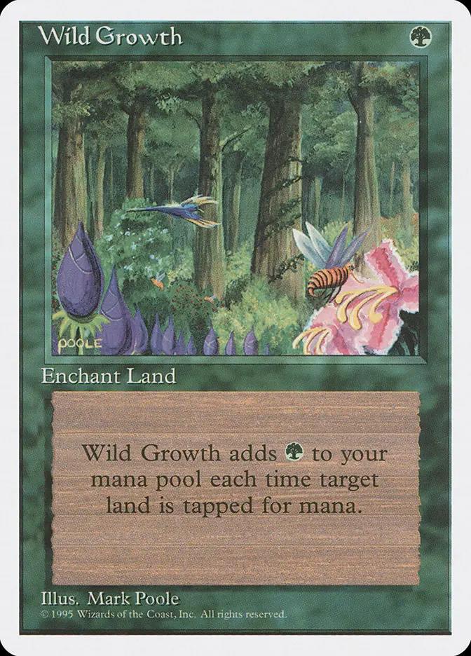 289 - Wild Growth - Fourth Edition - Normal - Magic: The Gathering Card
