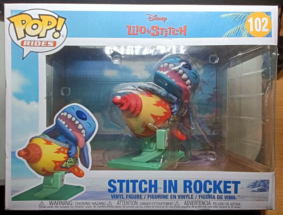 102 Stitch in Rocket - Disney Lilo & Stitch - Rides - Box Damaged Funko POP Funko