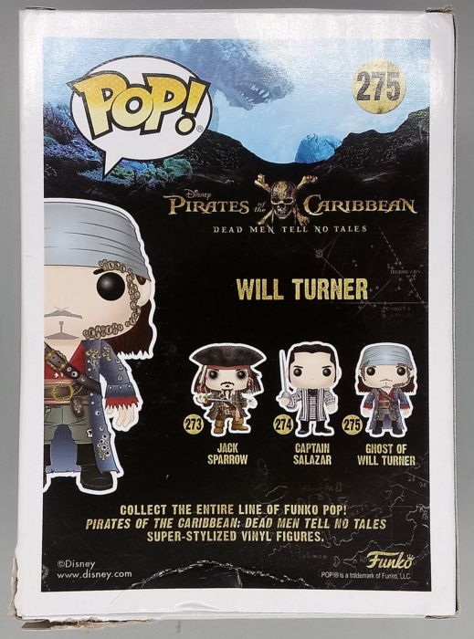 275 Ghost of Will Turner - Disney Pirates - Box Damaged Funko POP