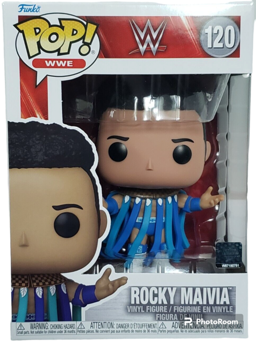120 Rocky Maivia - WWE - New Funko POP with Protector Funko