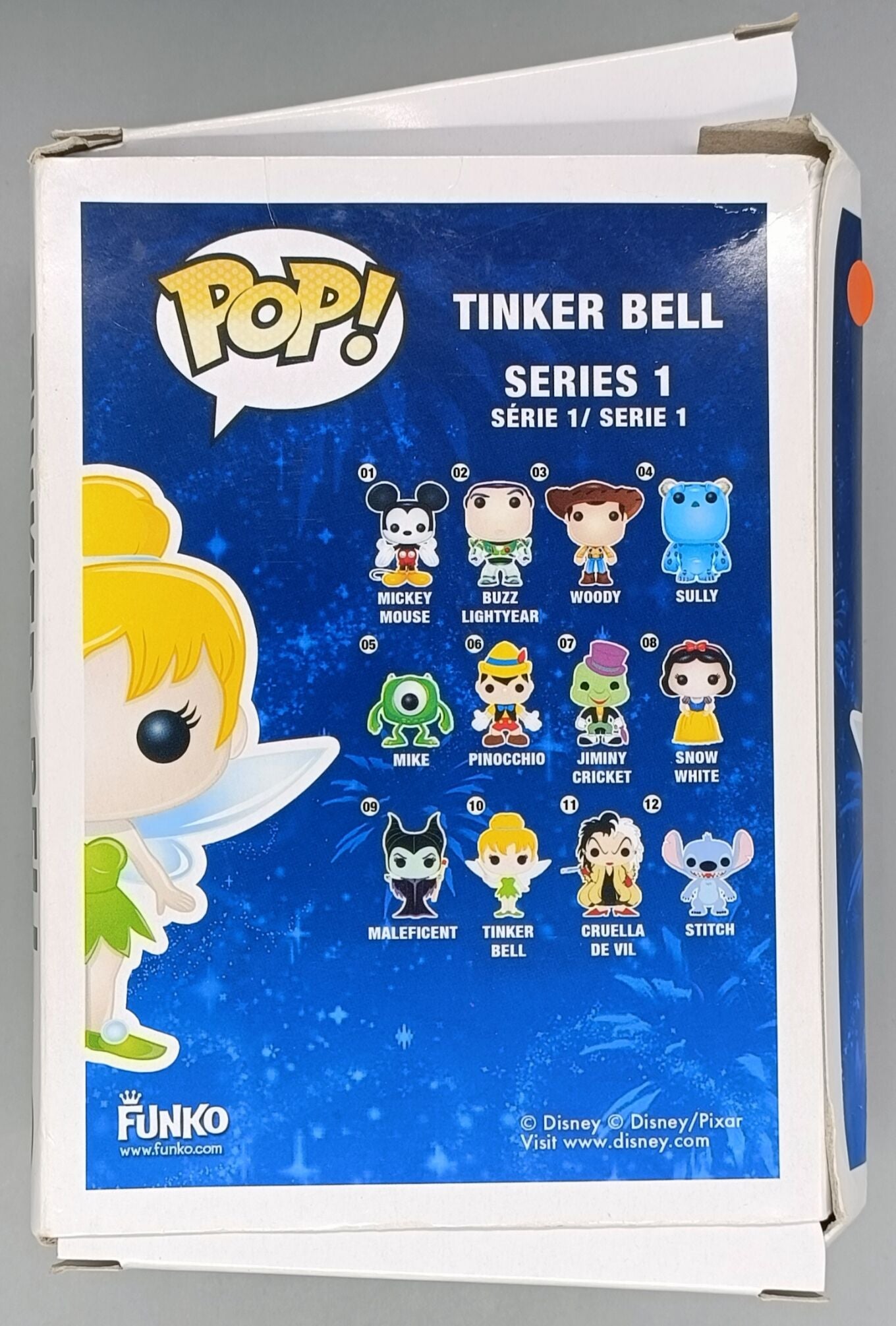 10 Tinker Bell - Glitter - Disney Peter Pan  (Box Damage)