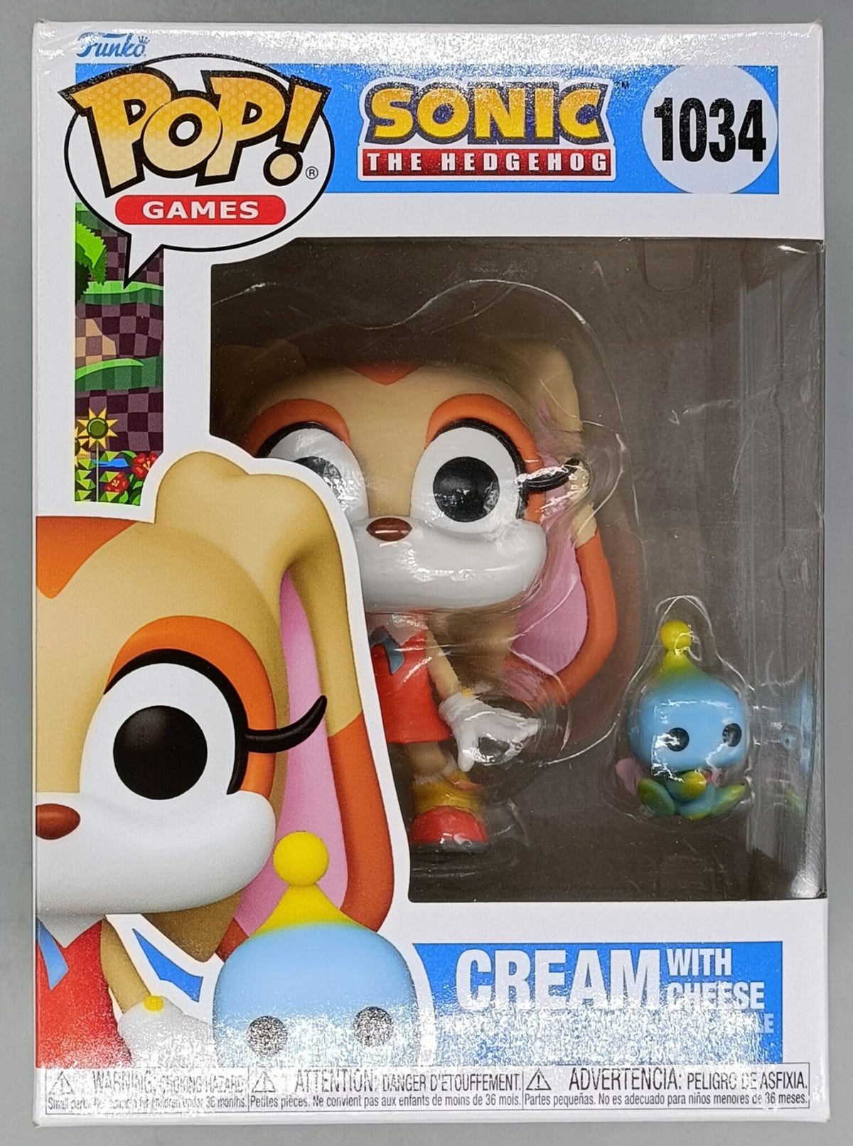 1034 Cream with Cheese - Sonic The Hedgehog Funko POP (Box Damage)