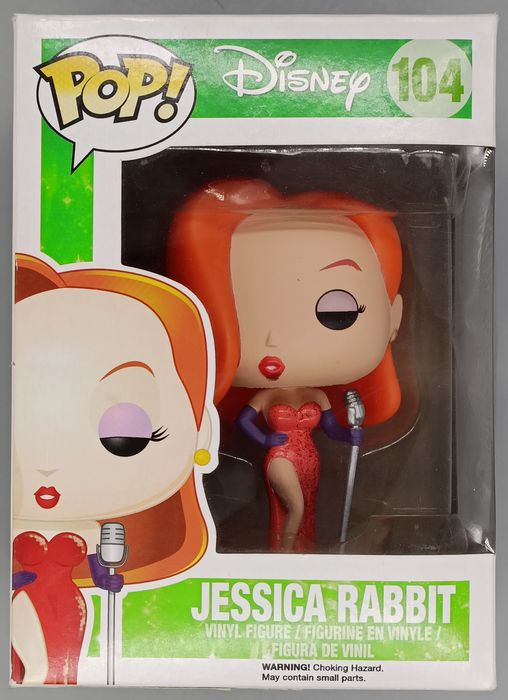 104 Jessica Rabbit - Disney Who Framed Roger Rab Box Damaged Funko POP Funko