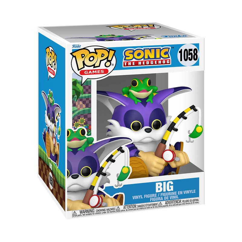 1058 Big the Cat with Froggy - 6 Inch - Sonic the Hedgehog Funko POP PRESALE