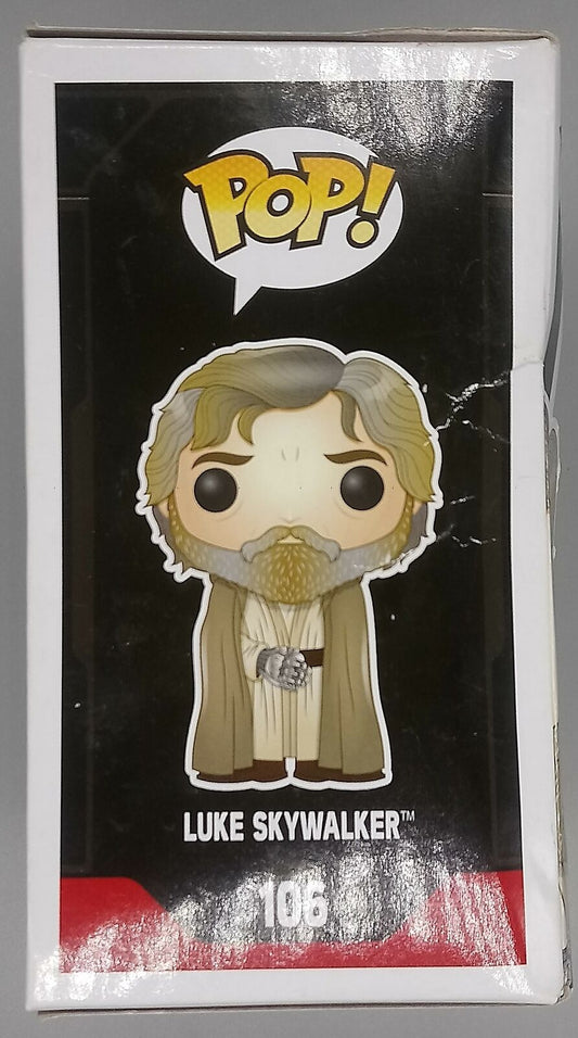 106 Luke Skywalker Star Wars Force Awakens Box Damaged Funko POP