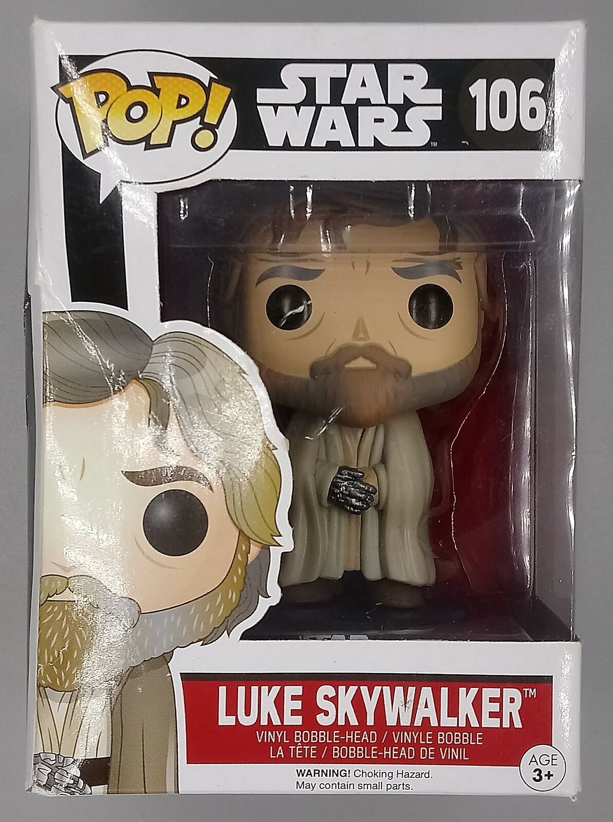 106 Luke Skywalker Star Wars Force Awakens Box Damaged Funko POP Funko