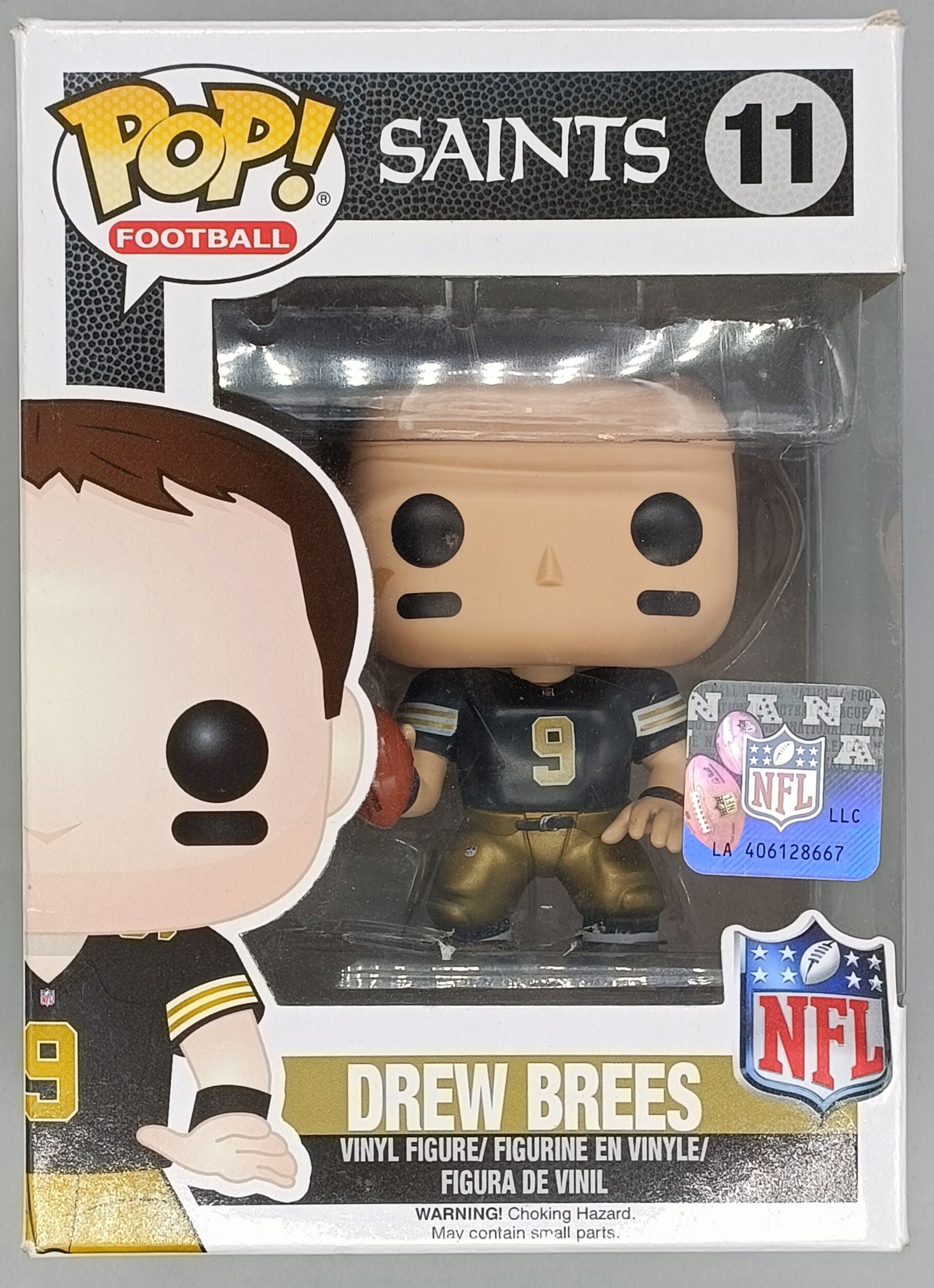 11 Drew Brees - NFL New Orleans Saints Funko POP Damaged Box Funko