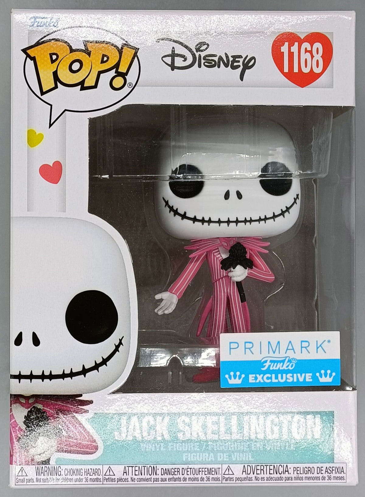 1168 Jack Skellington (Pink) Disney Funko POP (Box Damage)