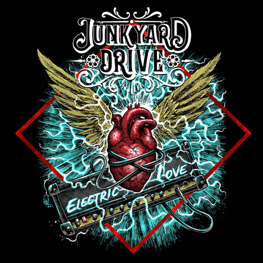 Junkyard Drive - Electric Love (Marbled Red/Black) - Rock - LP