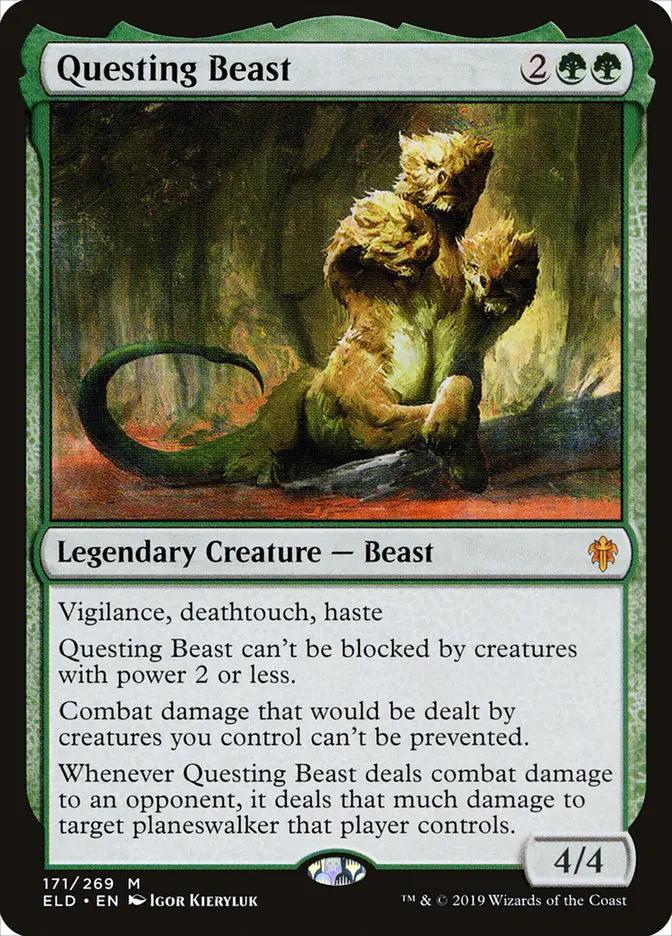 171 - Questing Beast - Throne of Eldraine - Normal - Magic: The Gathering Card