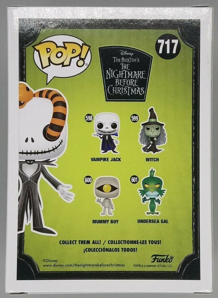 717 Jack Skellington (w/ Snake) Disney The Nightmare Before Christmas Funko POP