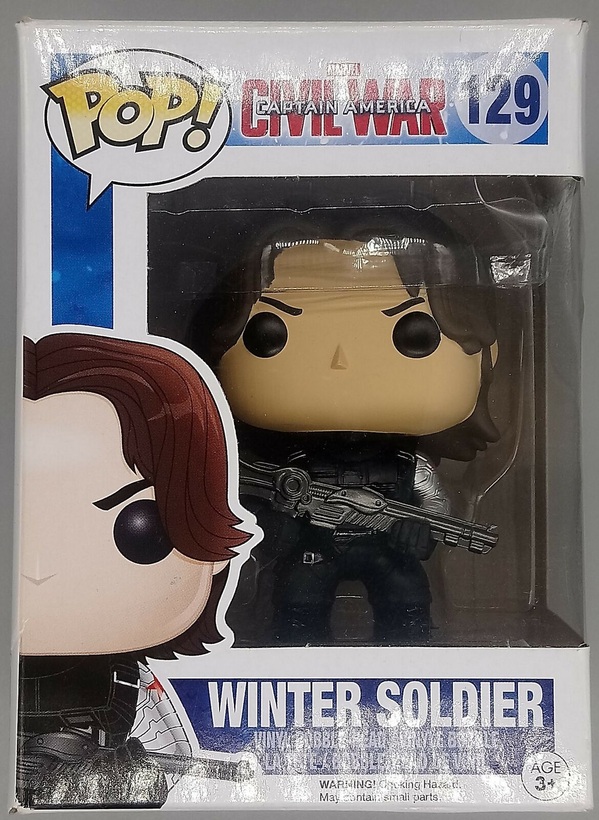 129 Winter Soldier Marvel Captain America Civil War Box Damaged Funko POP