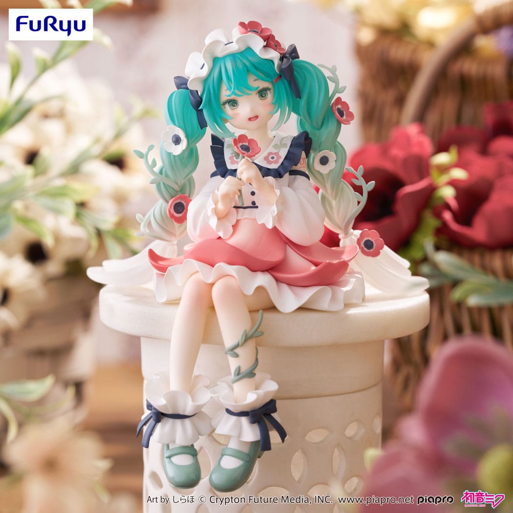 Hatsune Miku Noodle Stopper PVC Statue Hatsune Miku Flower Fairy Anemone 14 cm - [New]