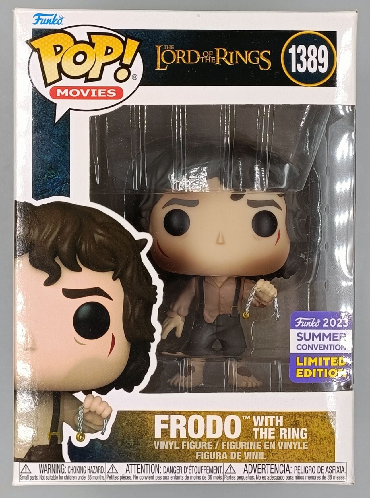 #1389 Frodo (with the Ring)  Lord of the Rings - 2023 Con - Funko POP (Box Damage)