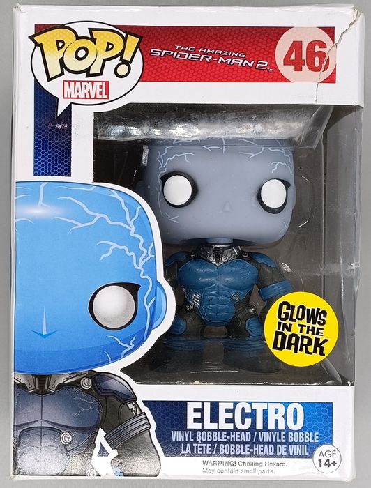 46 Electro - Glow - Marvel Amazing Spider-Man 2 Box Damaged Funko POP