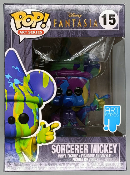 15 Sorcerer Mickey (2) - Art Series - Fantasia 80th Funko POP (Box Damage)