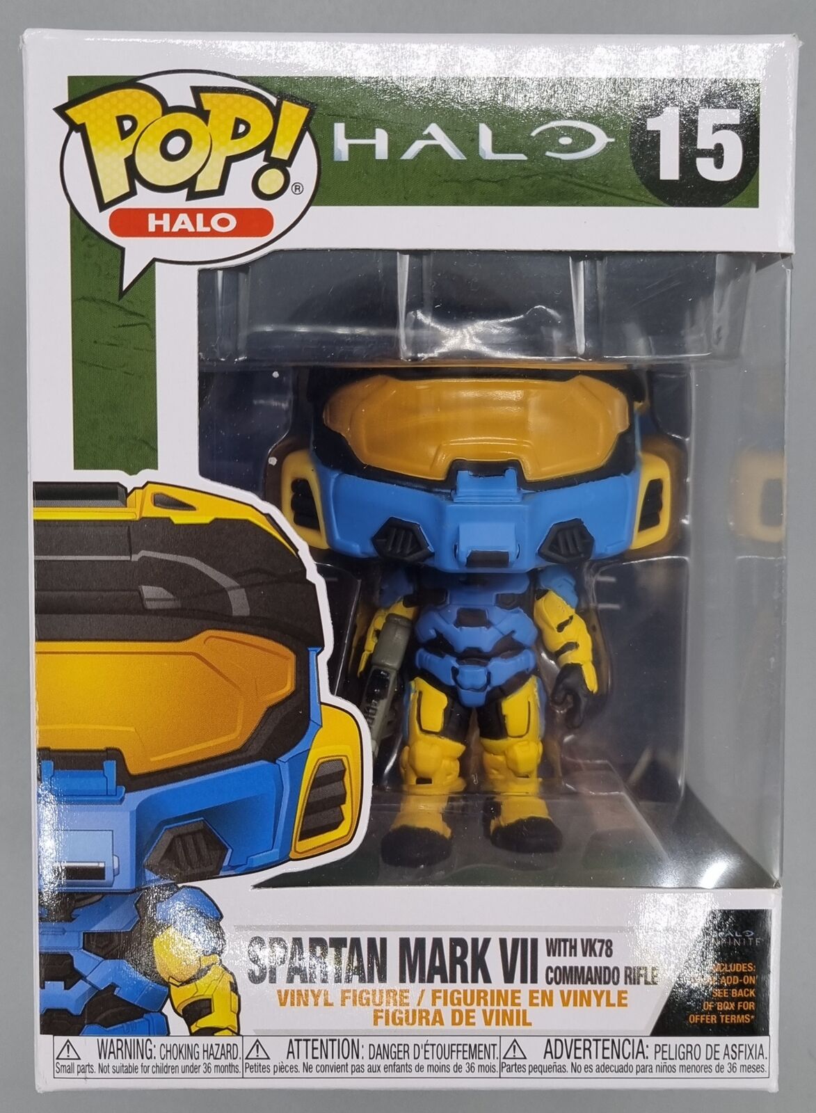 15 Spartan Mark VII (with VK78 Rifle in Funko Deco) Halo Funko POP Funko