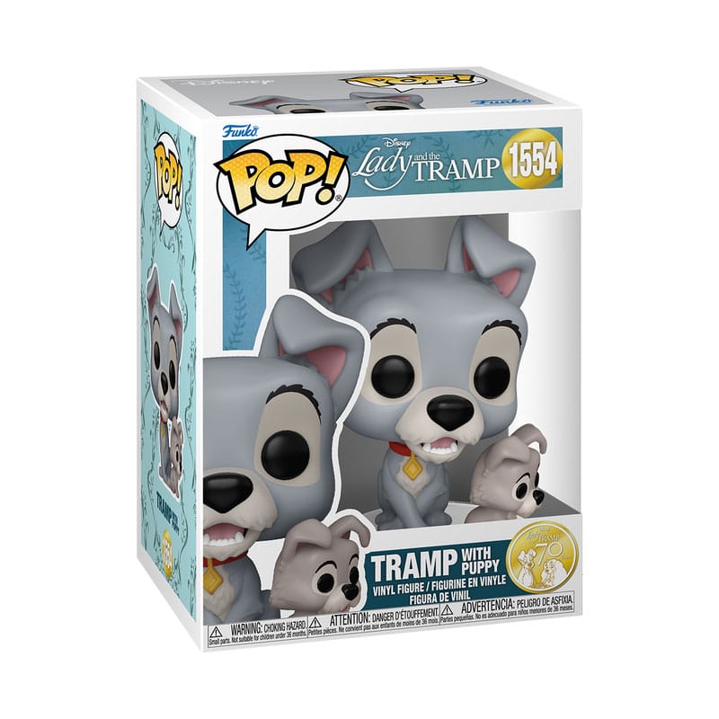 1554 Tramp with Puppy - Disney Lady and the Tramp Funko POP PRESALE