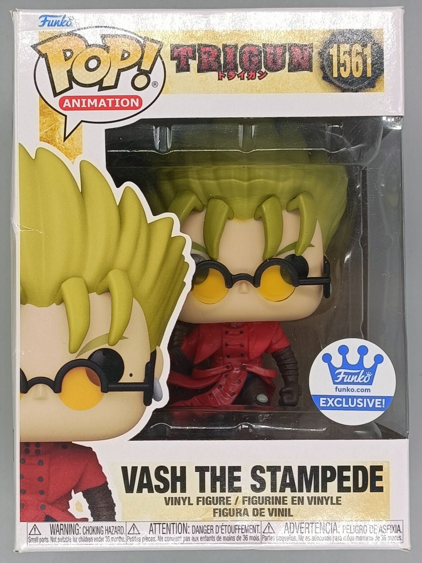 1561 Vash The Stampede - Trigun Funko POP Box Damaged