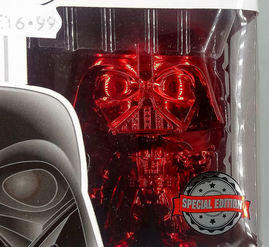 157 Darth Vader (Force Choke, Red) - Chrome - Star Wars Funko POP (Damaged Box)