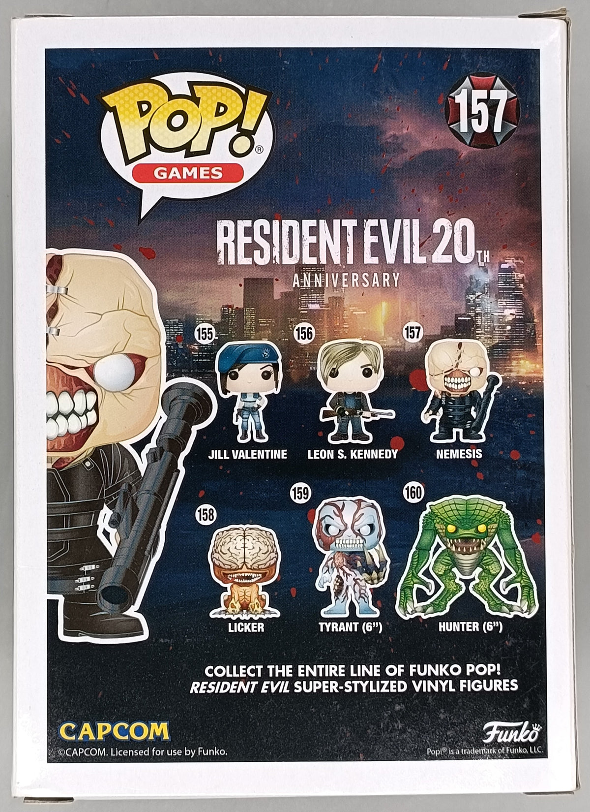 157 Nemesis - Resident Evil Funko POP (Box Damage)