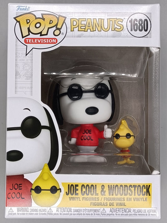 1680 Joe Cool with Woodstock - Peanuts Funko POP - Brand New