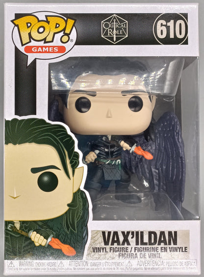 610 Vax'ildan - Critical Role - Box Damaged Funko POP Funko