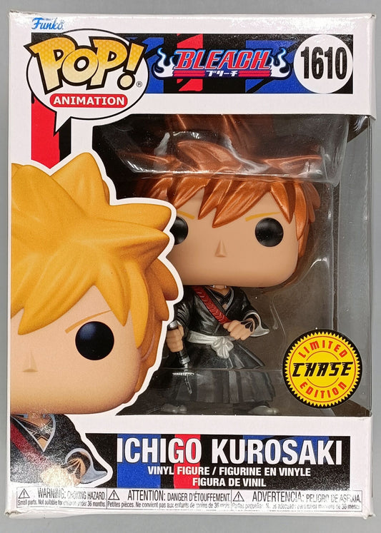 1610 Ichigo Kurosaki - Metallic Chase Bleach Funko POP Box Damaged