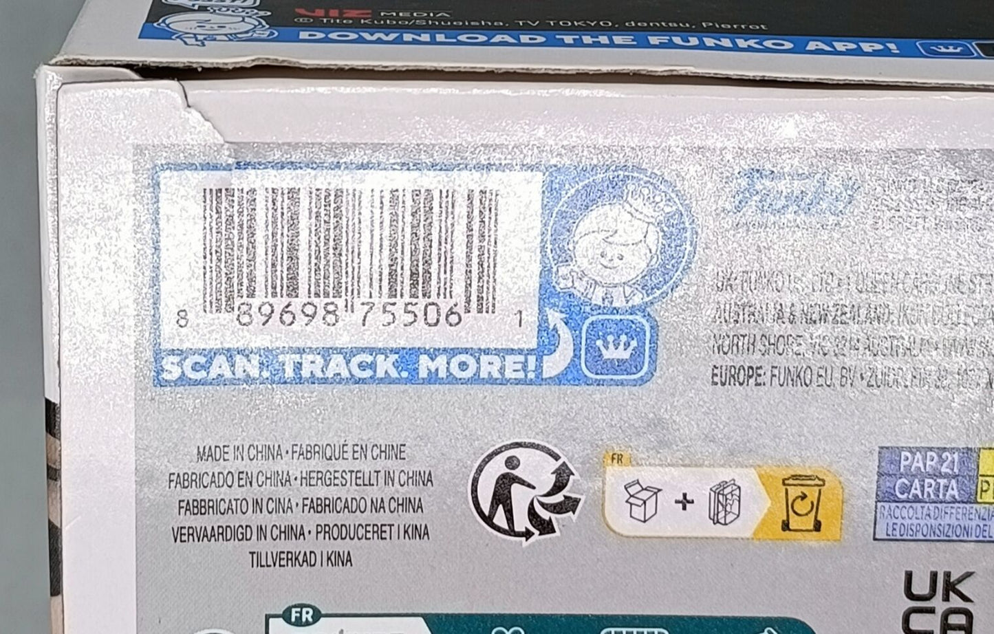 1697 Sosuke Aizen - Bleach Funko POP Box Damaged