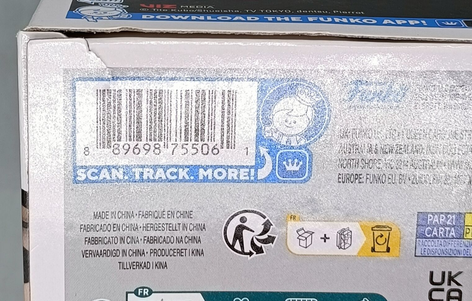 1697 Sosuke Aizen - Bleach Funko POP Box Damaged