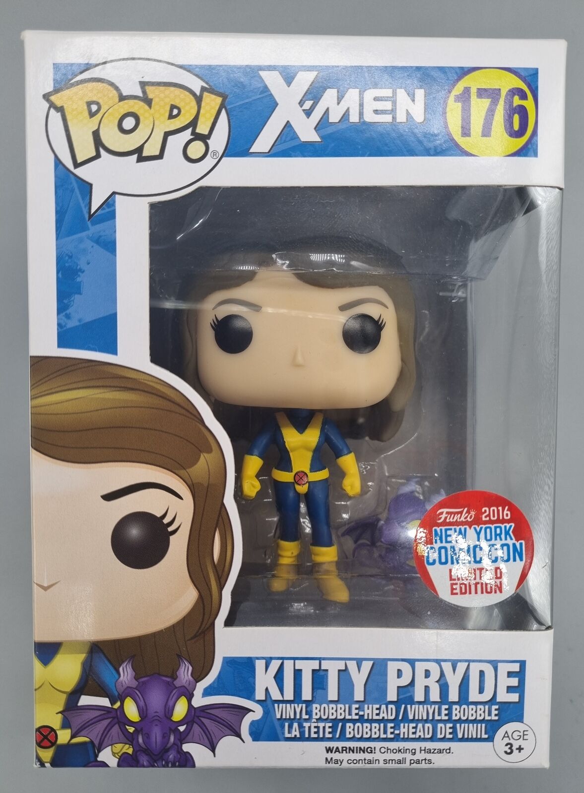176 Kitty Pryde (w/ Lockheed) - Marvel X-Men 2016 Con Exc Funko POP