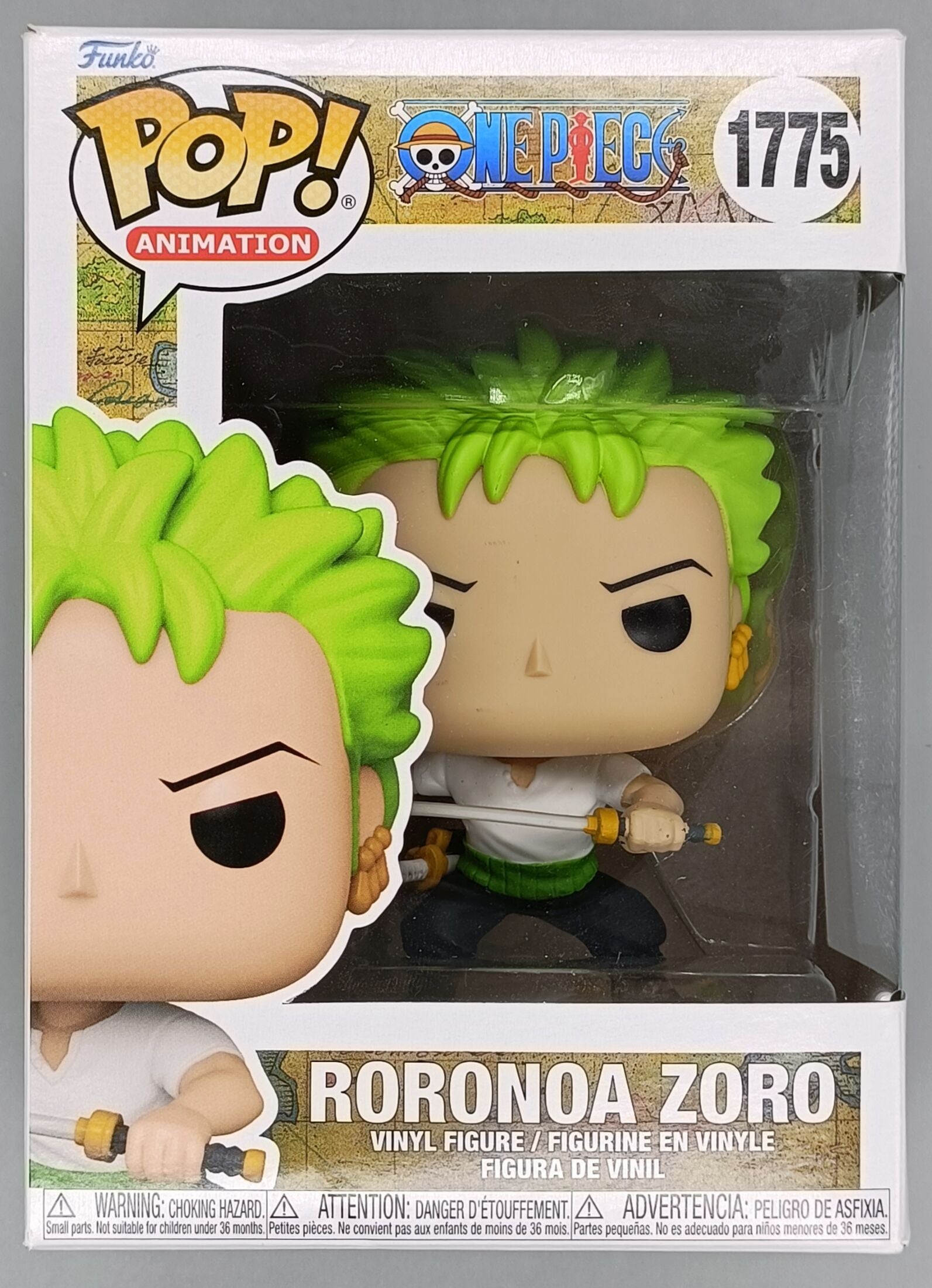 1775 Roronoa Zoro (Two Sword Style) - One Piece Funko POP Box Damaged