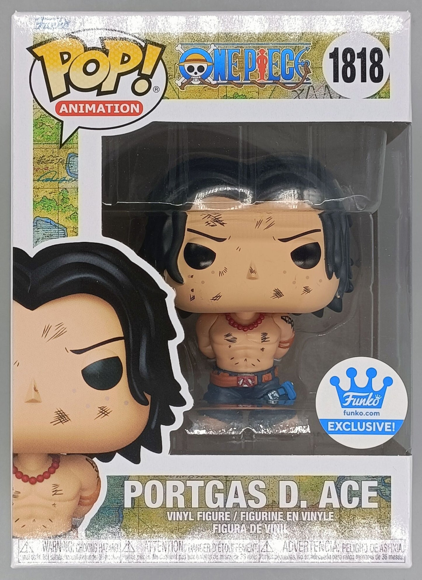 1818 Portgas D. Ace - One Piece Funko POP Box Damaged