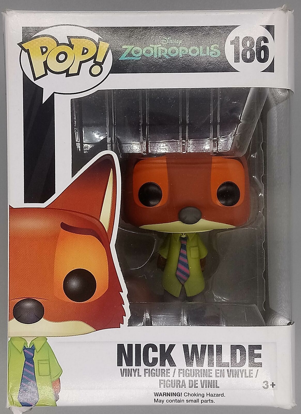 186 Nick Wilde - Disney Zootopia - Box Damaged Funko POP