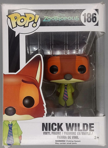 186 Nick Wilde - Disney Zootopia - Box Damaged Funko POP
