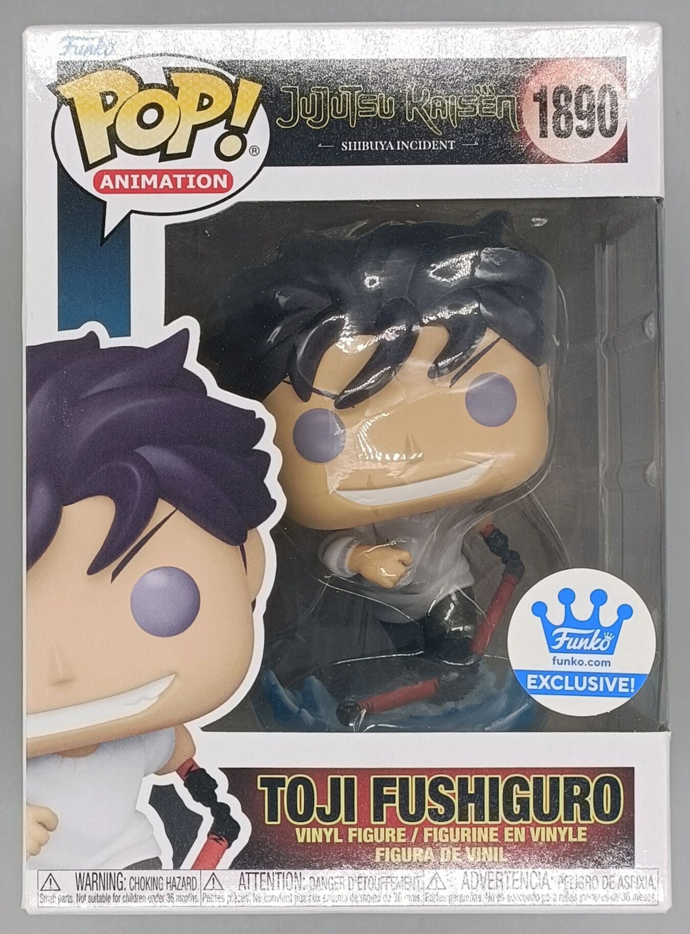 1890 Toji Fushiguro (Possessed) - Jujutsu Kaisen Funko POP Box Damaged