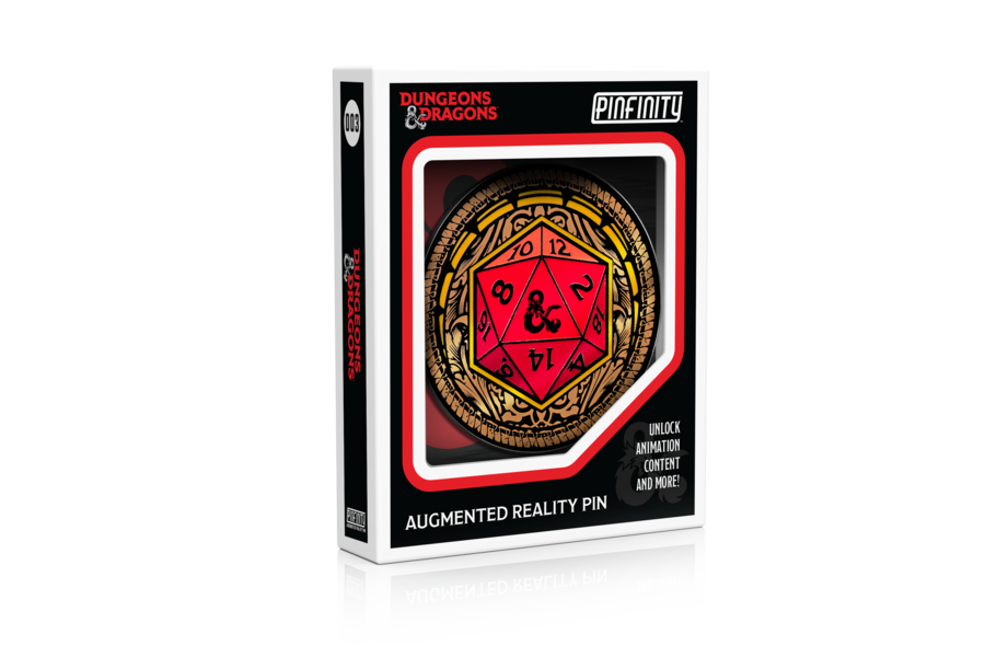 Pinfinity AR Pin: Ornate D20 - Dungeons & Dragons PFDD003 Pin