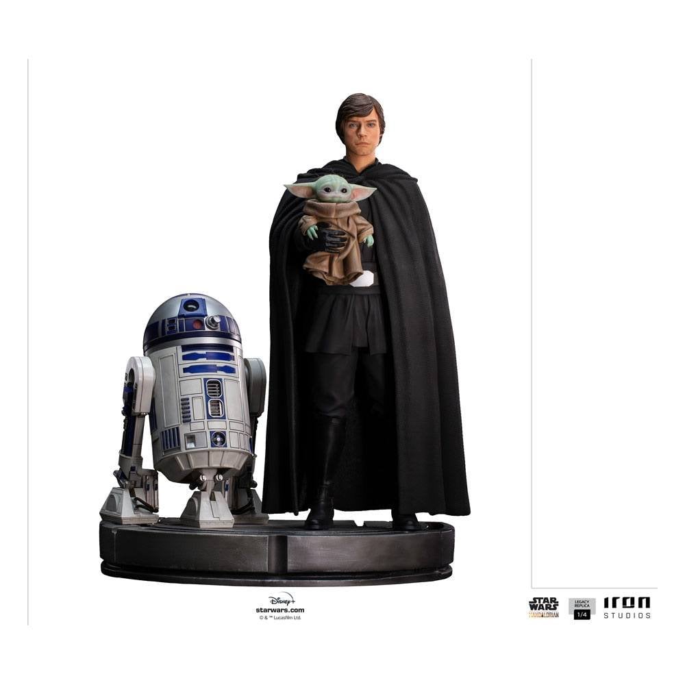 Scale Figure 1/4 Luke Skywalker R2-D2 and Grogu - The Mandalorian Scale Figures