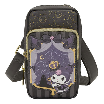 Sanrio by Loungefly Crossbody with Coin Bag 20th Anniversary Kuromi Cell Phone - [New]