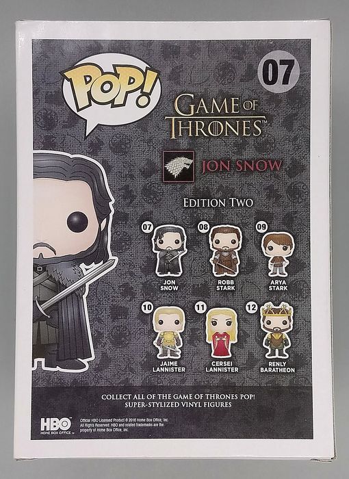 07 Jon Snow (Bloody) - Game of Thrones Funko POP