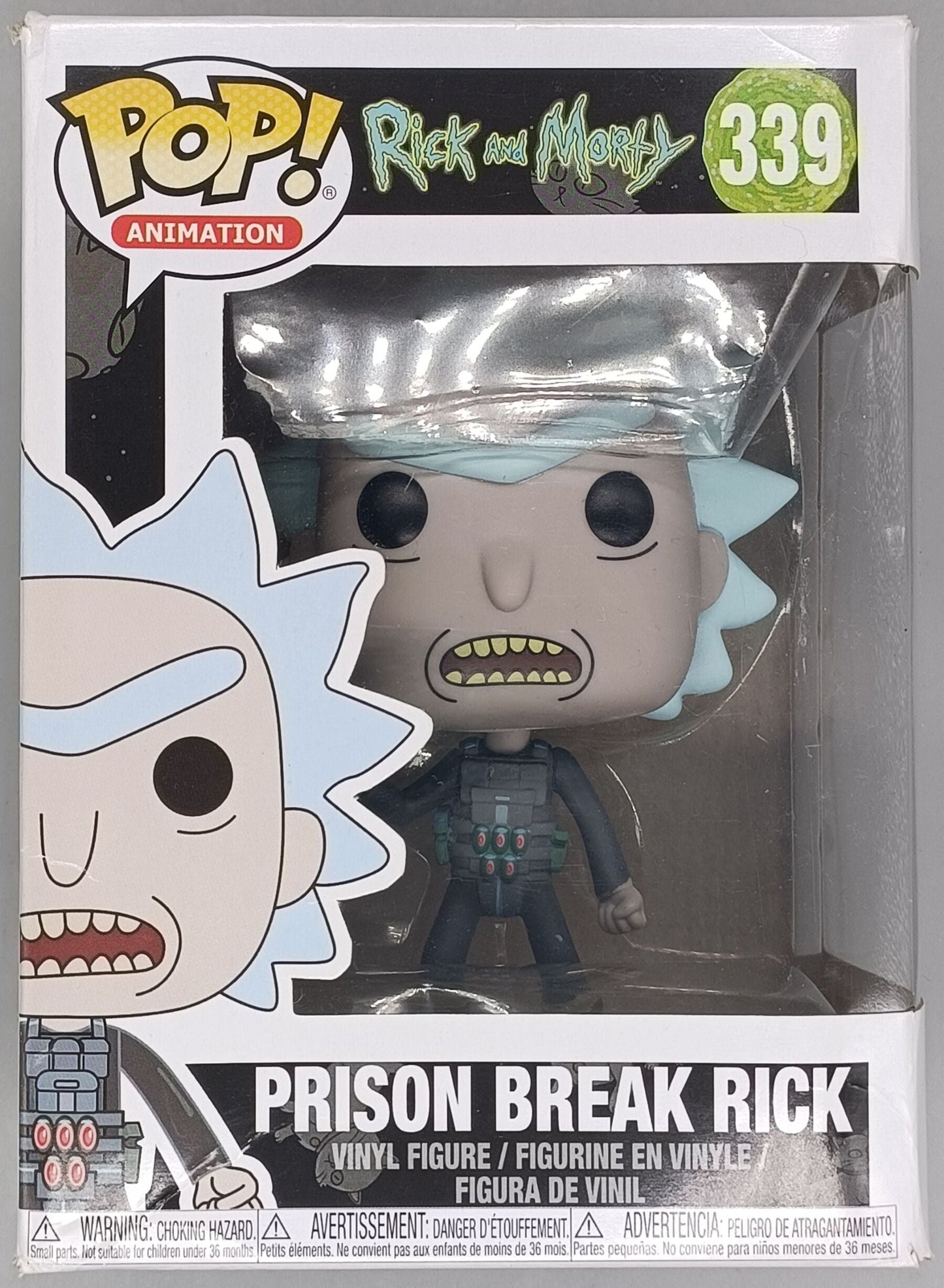 339 Prison Break Rick - Rick and Morty - Box Damaged Funko POP